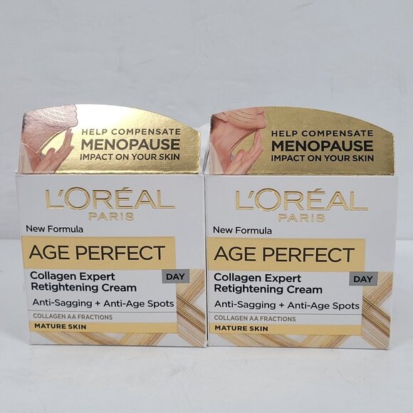 LOreal Paris Age Perfect Collagen Expert Retightening Cream 50Ml Set of 2 NIB - Picture 1 of 5